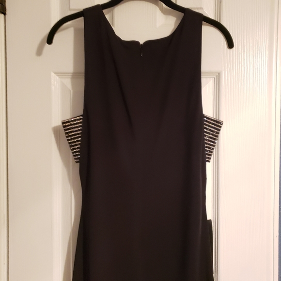 Bebe Cut Out Rhinestone Embellished LBD BNWT - Picture 3 of 11